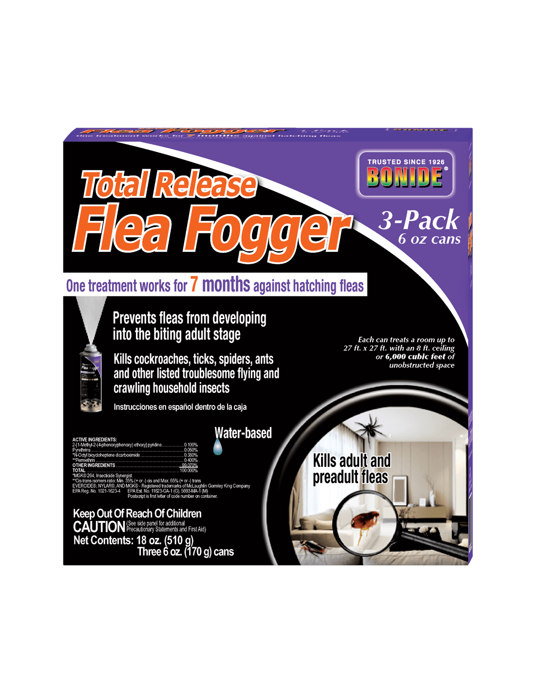 Total Release Flea Fogger 3pk Questions & Answers
